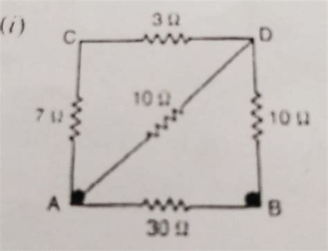 What is the effective resistance between the points A and B? - Brainly.in