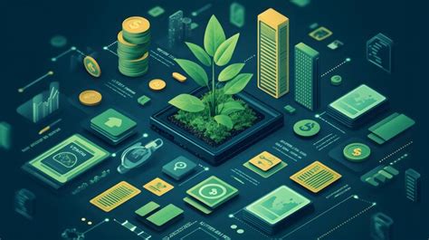 13091810 41 3d isometric flat vector illustrating green finance with a ...