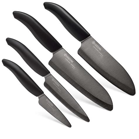Amazon.com: Kyocera's Revolution 4-Piece Ceramic Knife Set: Chef Knife ...