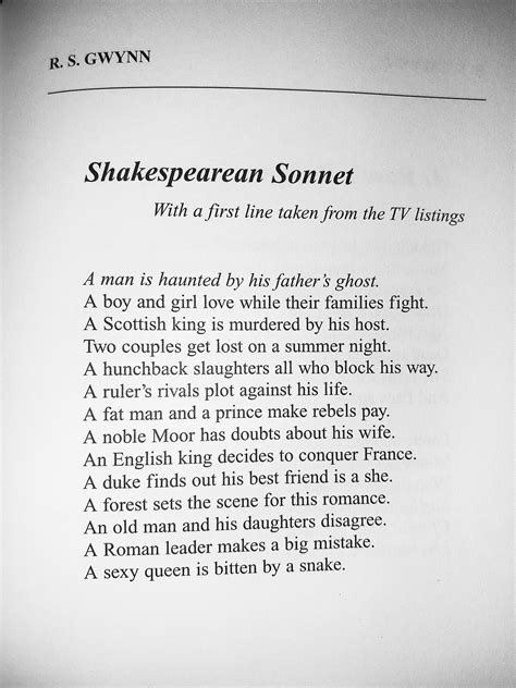 Modern Sonnet Examples