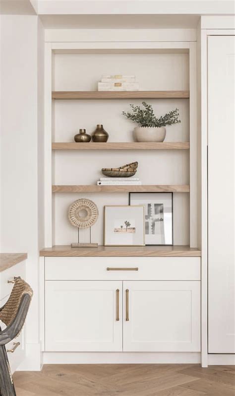 White and Wood Wall Shelves