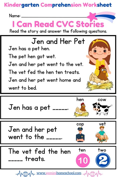 Kindergarten reading worksheets best free kindergarten reading ...