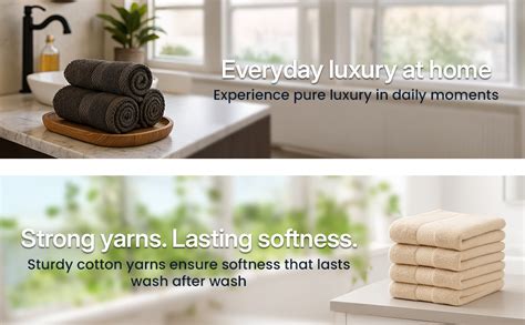 Earthy Fables Premium Bath Towel - 100% Combed Cotton, 600 GSM, Ultra ...