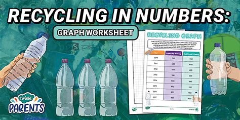 Recycling in Numbers: Graph Worksheet (teacher made)