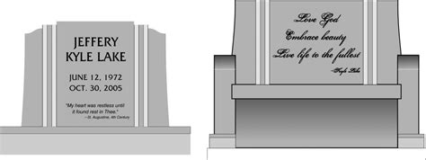 Sample Monument Designs - Gallery - Dietz