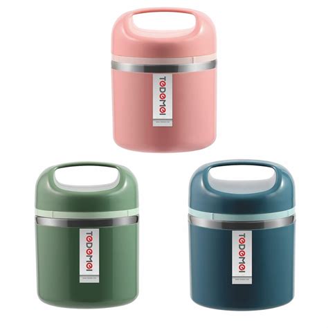 Buy Stainless Steel Two Layer Lunch Box 630ml (Blue) Online at Low ...