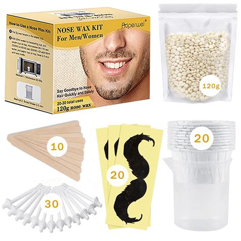 Amazon.com : Nose Wax Kit Men and Women with 30 Applicators (20-30 Uses ...