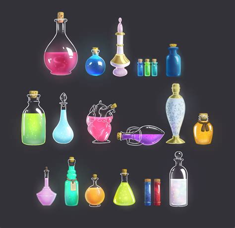 Potion Bottles Magic Bottles, Bottles And Jars, Plastic Bottles, Potion ...
