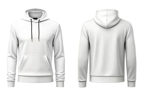 Plain White Hoodie Design Template 54789213 PNG