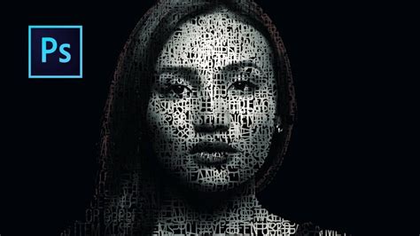 Typography Portrait Tutorial Photoshop 的图像结果