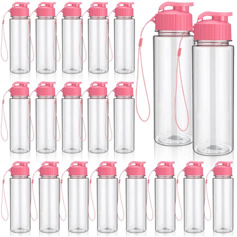 Amazon.com: Mifoci 20 Pieces Water Bottle Bulk Plastic Water Bottles ...