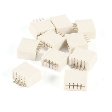 PRAV® 10 Pcs FFC FPC 4Pins 1. 0mm Pitch Ribbon Flat Connector Socket ...