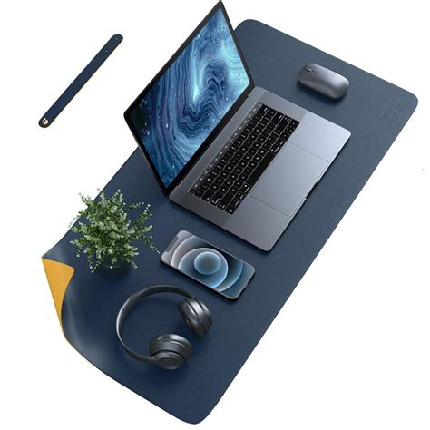 Hirparag Leather Desk Pad, Dual Side Office Desk Mat, Ultra Thin Large ...