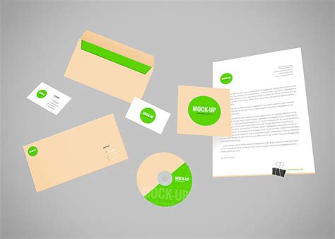 Flying Stationery PSD Mockup - graphberry.com