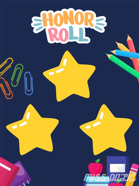 Back to School Honor Roll Poster