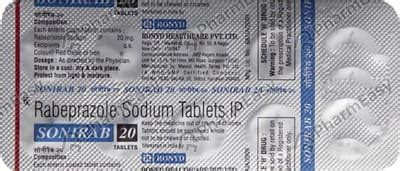 Sonirab 20 MG Tablet (10): Uses, Side Effects, Price & Dosage | PharmEasy