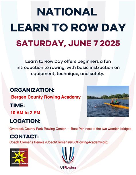 National Learn-to-Row Day 2025, Overpeck Park Rowing Center, Teaneck ...