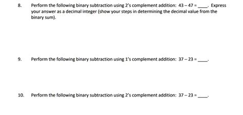 Image result for Binary Subtraction Using 2s Complement