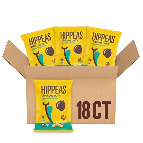 Hippeas Vegan Nacho Vibes Chickpea Puffs - Pack of India | Ubuy
