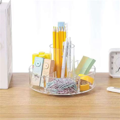 Round Rotating Cosmetic Organizer Clear | At Home