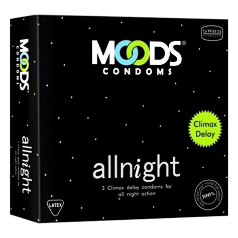 Buy Moods Allnight Climax Delay Condoms, 3 Count | 19 Minutes Delivery ...