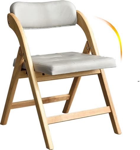 Amazon.com: FZYUAN Upholstered Folding Chairs with Padded Seats Solid ...