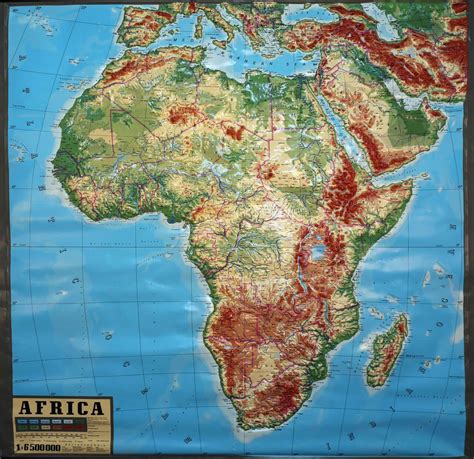 Africa Topographic Map - Guide of the World