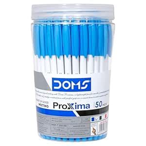 DOMS PROXIMA BALL PEN BLUE 50 PCS JAR : Amazon.in: Office Products