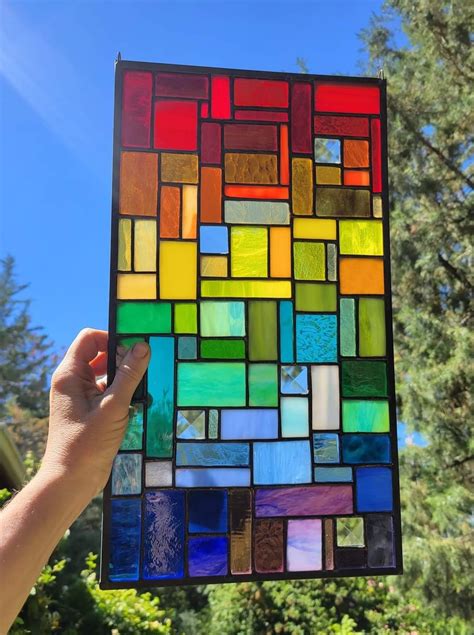 Stained glass panel stained glass panel church window design stained ...