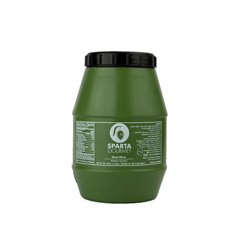 Sparta Gourmet Sliced Green Olives 3450 gms - DamatiFoods