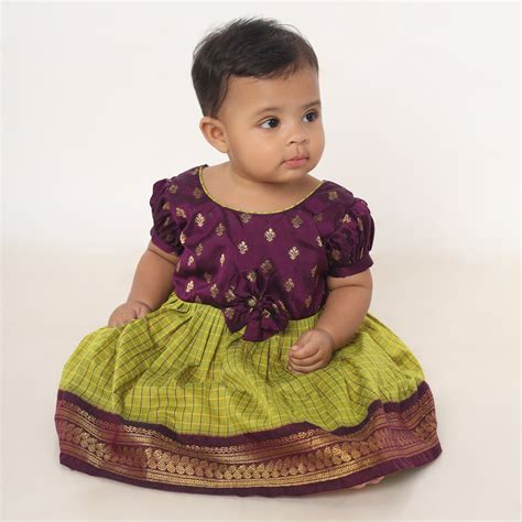 Pattu pavadai for kids – Baby&Me