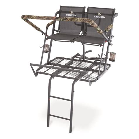 Bolderton 18 Two Person Tree Stand, Ladder Stands for Deer Hunting ...