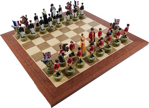 Hand Painted Napoleon vs Wellington Chess Set with Nepal | Ubuy