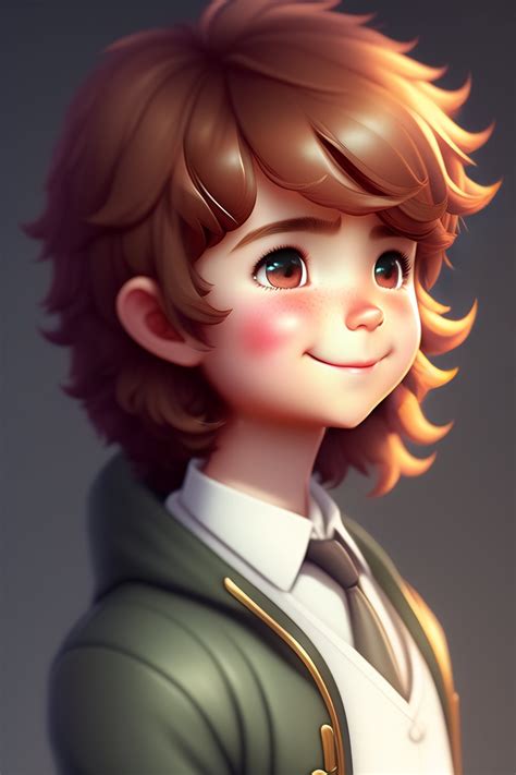 Lexica - Design me a small, cute, fluffy and charming fictional boy ...