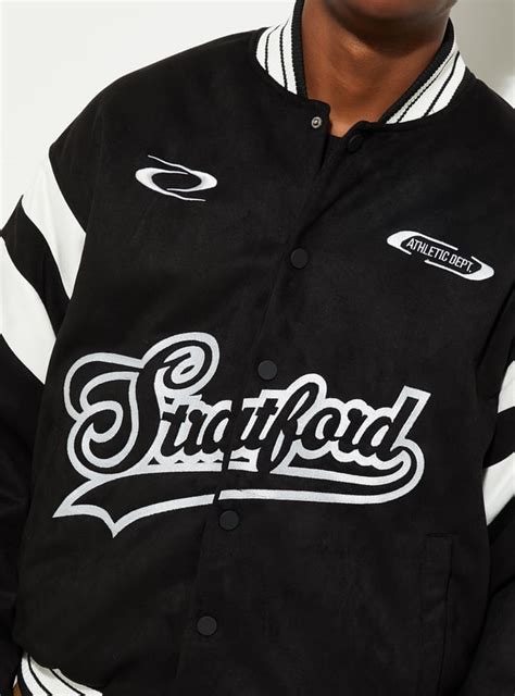 Buy URB_N Men Printed Varsity Jacket Online at just Rs. 2999.0 ...