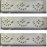 OJ Drop Shape Maroon color Bindi with One Stone Plain Sticker Forehead ...