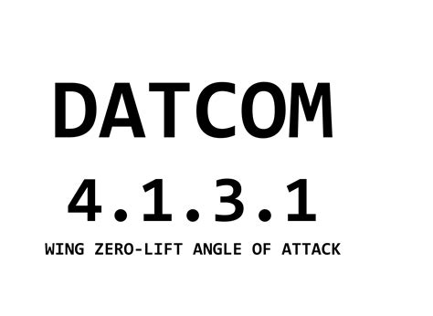 DATCOM 4.1.3.1 3次元翼のゼロ揚力角の計算 | mtk_birdman's blog