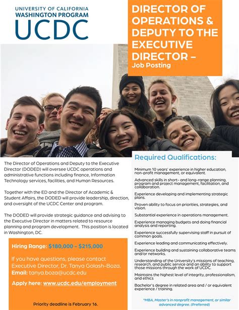 University of California Washington Program (UCDC) on LinkedIn: #hiring