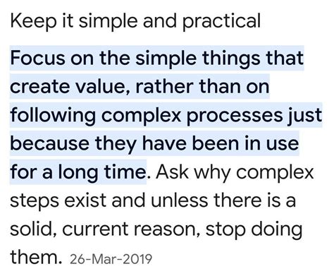 What is important when trying to keep things simple and practical itil ...