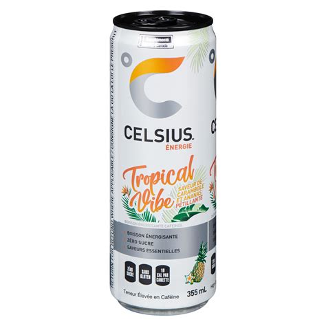 Celsius Energy Drink Tropical Vibe Starfruit Pineapple, 355 ml – Giant ...