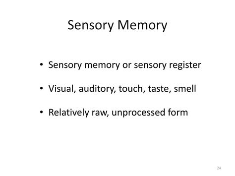 Image result for Sensory Memory Example