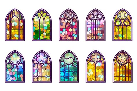 Simple Stained Glass Church