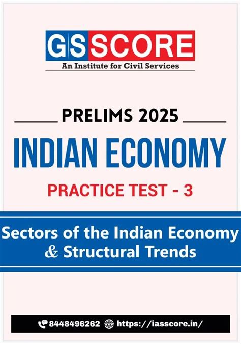 Indian Economy Practice Test 3: Sectors of The Indian Economy ...