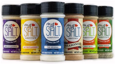 Amazon.com : MySALT Salt Substitute – 100% Sodium Free - Set of 6 ...