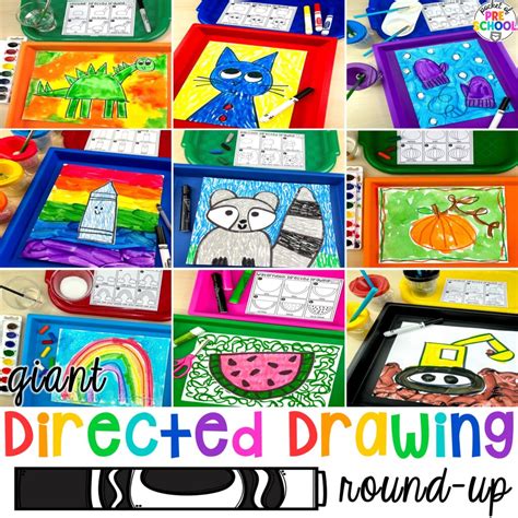 directed drawing round up - Pocket of Preschool