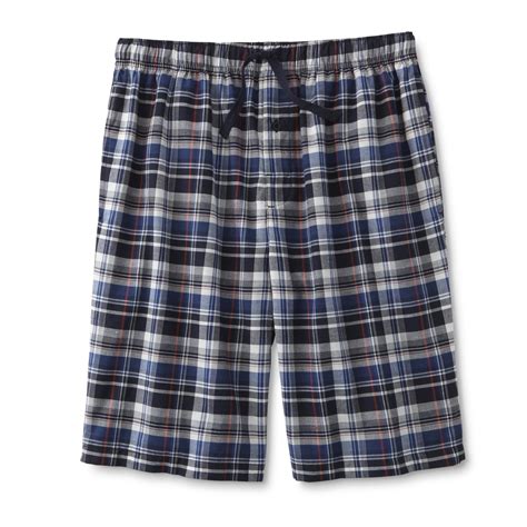 Basic Editions Men's Pajama Shorts - Plaid