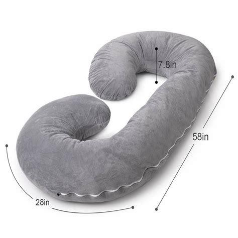 Pregnancy Support Pillow / C- Shape Maternity Pillow / Sleeping Suppor ...