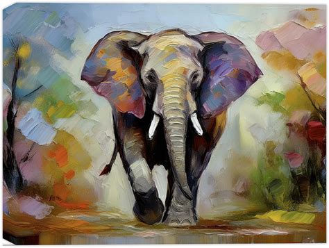 Elephant Paintings Wall Art