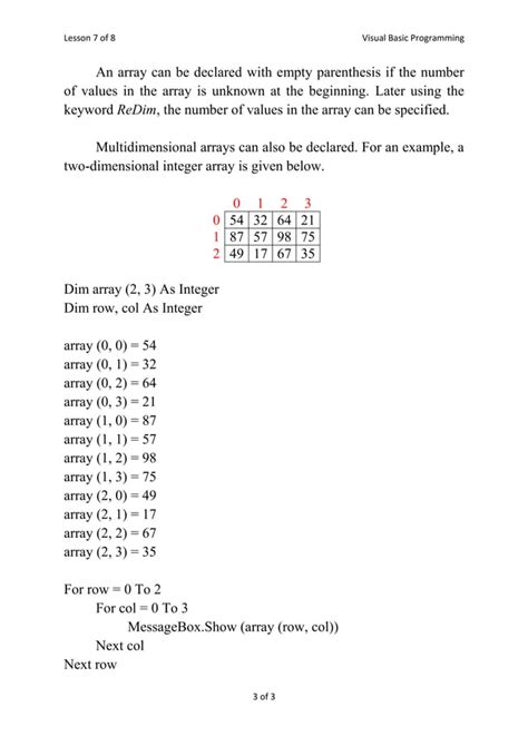 Image result for Visual Basic Point Arrays
