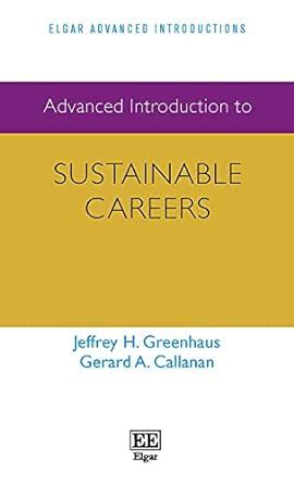Buy Advanced Introduction to Sustainable Careers (Elgar Advanced ...